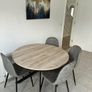grey dining chairs x 4 Image 2