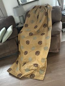 2x sets of pencil pleat curtains