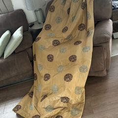 2x sets of pencil pleat curtains