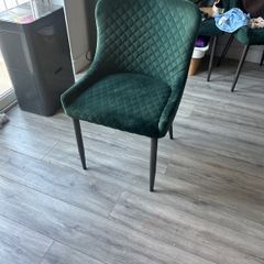 ez living dining chairs green velvet jasper x 2