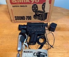 Sankyo Sound-700 Super 8 Projector and Sankyo Sound  XL-800S Film Camera.