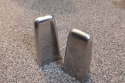 Swedish salt and pepper shakers stainless steel