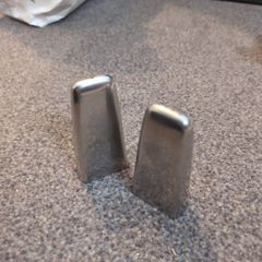 Swedish salt and pepper shakers stainless steel