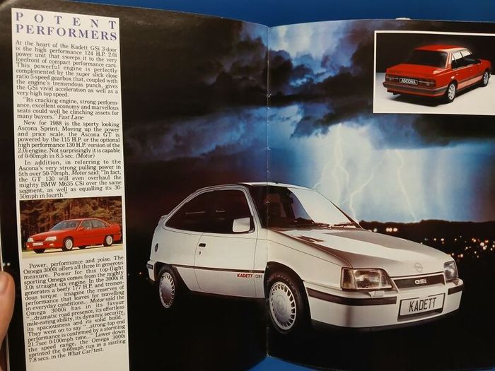 Opel 1988 brochure