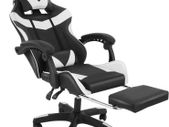 Gaming chair with footrest