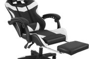 Gaming chair with footrest