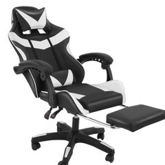 Gaming chair with footrest