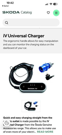 Skoda Enyaq IV Charging Cable