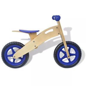 Balance Bike Wood Blue