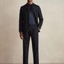 Reiss Navy Trousers Image 3