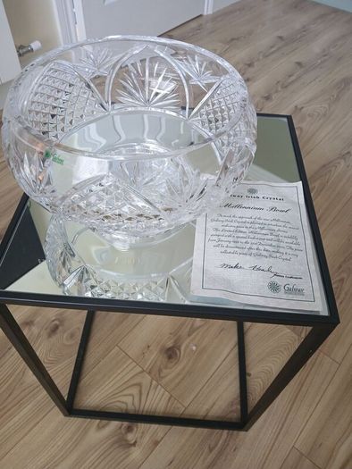 Vintage Millennium  Galway Crystal  Bowl