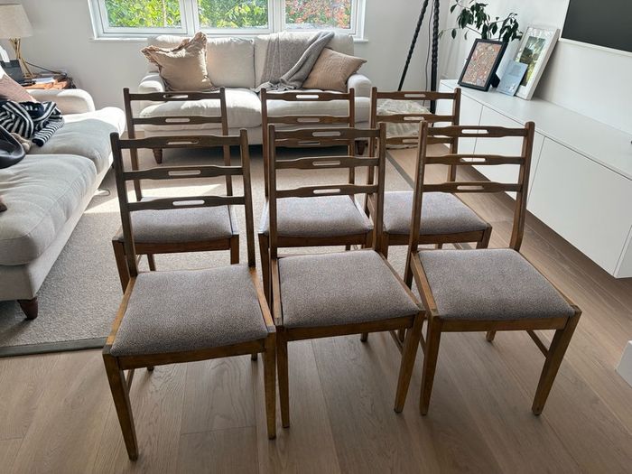 Solid wood dining chairs