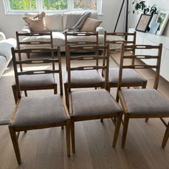 Solid wood dining chairs