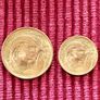 San Marino 1978 Gold Coins 2 & 1 Scudi Set Rare Image 3
