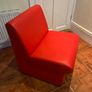 Red leatherette chairs Image 3