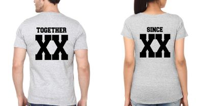 Together Since Your Date Couple T-shirts Great Gift Present For Valentines Day Idea