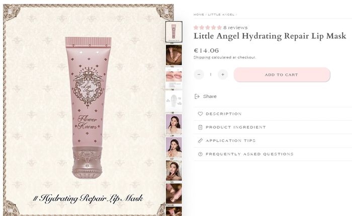Flower Knows Little Angel Collection Hydrating Repair Lip Mask