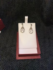 silver earrings