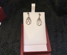 silver earrings