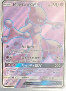 Pokemon Mewtwo GX near mint raw