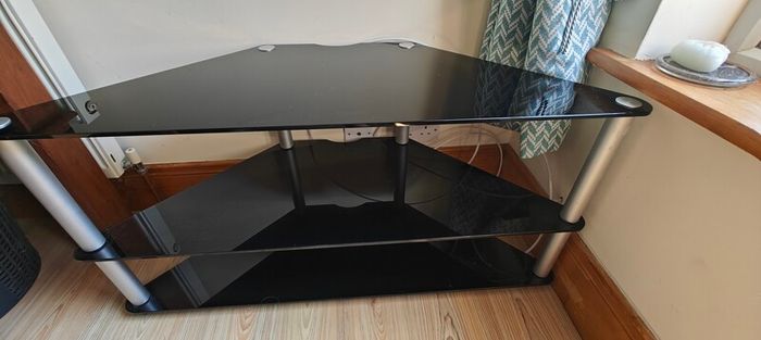 glass tv stand