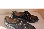 Waldlaufer Henni Black Patent Leather Wide Fit H Comfort Shoes UK3 EU36 BNIB  CAN POST