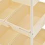 _9-Basket Toy Storage Trolley White Plastic Image 4