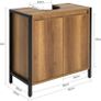 Undersink bathroom cabinet, wood Image 7