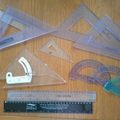 Set Squares, Portractors & Rulers