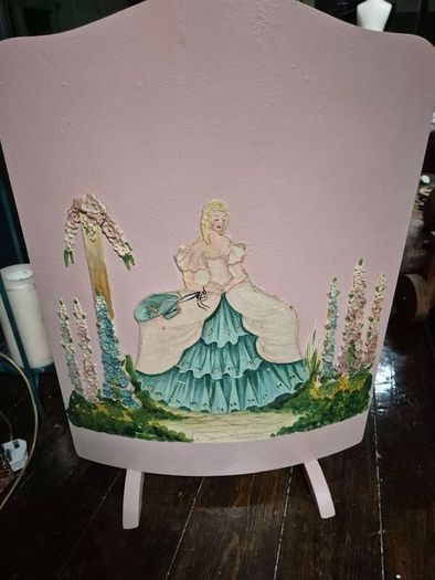 Barbola Vintage Art Deco firescreen