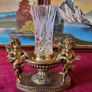 Antique Cherub Gold Effect Ornamental Pedestal Metal Candle Holder Pedestal Stand Made In Spain Image 6
