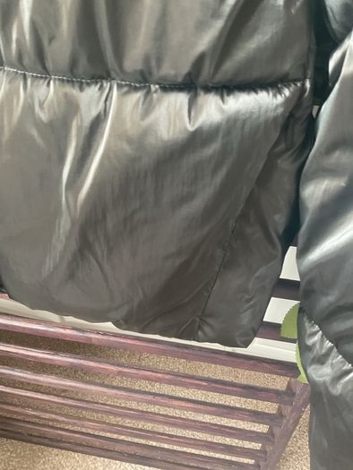 jacket Zara size small cropped metallic hooded jacket