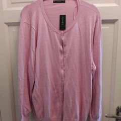 pink button cardigan 16 to 18 tags
