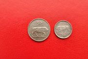 2 Irish 5p 1986 and 1996
