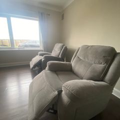 Comfortable Reclining Sofa and Chairs-Selling due to room size