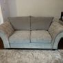 2 Seater Couch Silver Grey Image 2