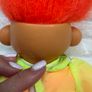 Unbranded Troll Doll in rain coat approx. 32cm. (with the hair) Used Please see picture Image 8