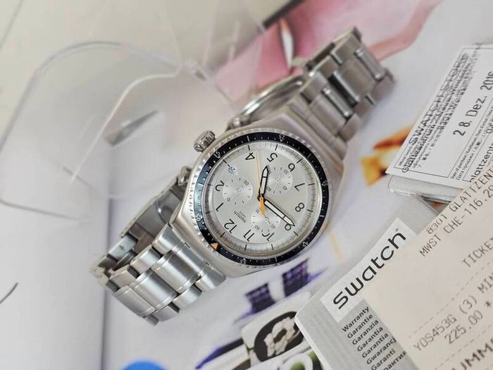 Swiss Made Swatch Irony Chronograph Minimalistic Discontinued Collectable Swiss Watch Swatch