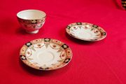 Arklow Pottery Alton Design coffee set elements, saucers, sugar bowl