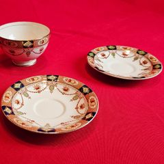 Arklow Pottery Alton Design coffee set elements, saucers, sugar bowl