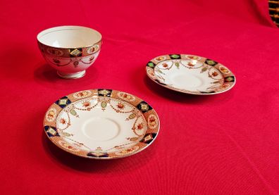 Arklow Pottery Alton Design coffee set elements, saucers, sugar bowl
