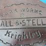 pair of Victorian industrial cast iron name plates Image 4