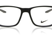Nike 7286 001 All Black Prescription Eyeglasses Frames with Nike Glasses Case (Brand New)