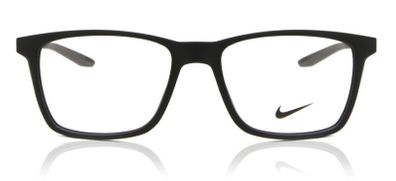 Nike 7286 001 All Black Prescription Eyeglasses Frames with Nike Glasses Case (Brand New)