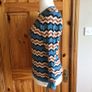 Gallery Blue Multi Glitter Sparkle Jumper  M 12/14 includes postage Image 2