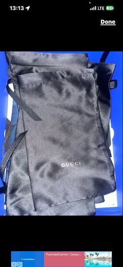 Gucci sunglasses original Cleaning Cloth Alexander McQueen Versace Gucci genuine sunglasses soft case cover bag