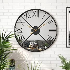 Large Modern Mirror Wall Clock