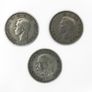 3x UK One Shilling Coins - 1936 Silver & 2x 1947 - Pre-Decimal Lot Image 2