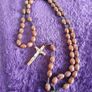 ROSARY - Carved Wood and Corded Image 4