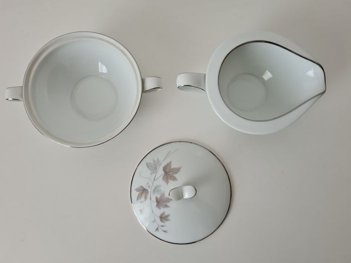Porcelain Noritake China 6312 Harwood Tureen Sugar bowl milk Jug